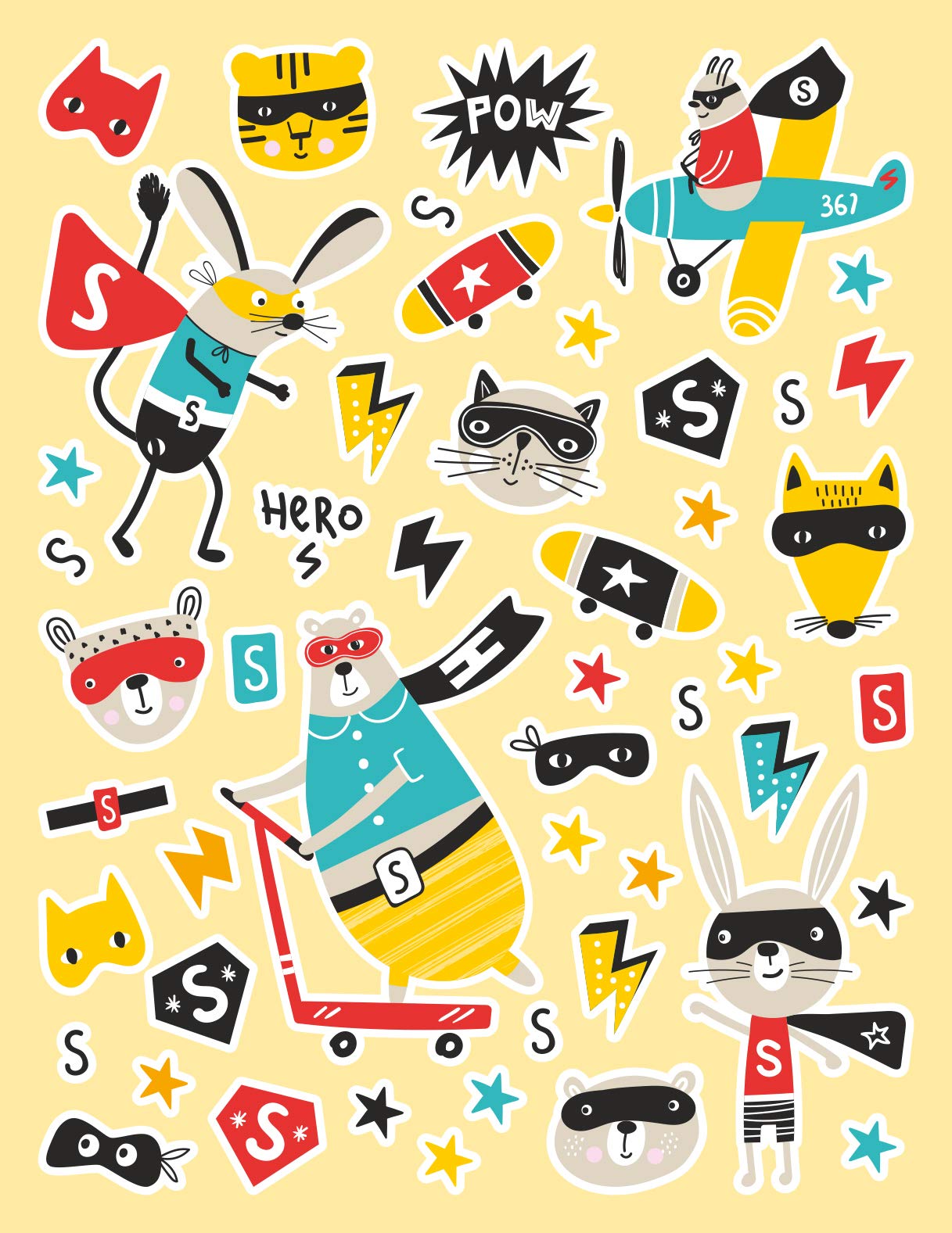 MON CAHIER DE STICKERS - SUPER-HÉROS