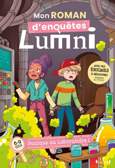 Mon roman d'enquêtes Lumni (6-9 ans) – Panique au laboratoire – Roman jeunesse – À partir de 6 ans