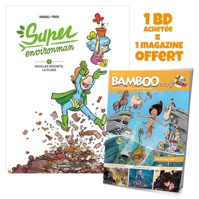 Super Environman - tome 01 + Bamboo mag offert: Sous les déchets, la plage