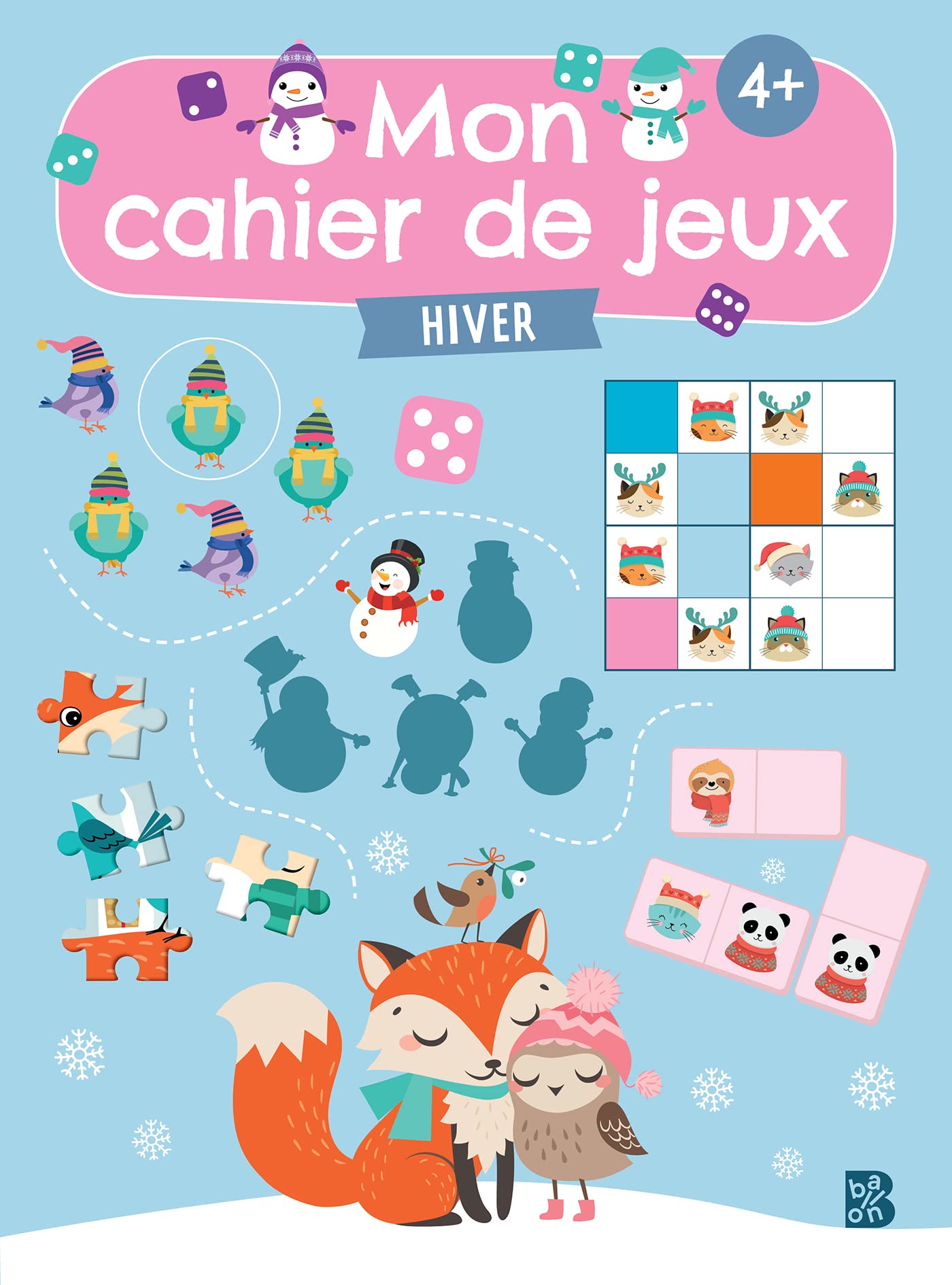 Mon cahier de jeux: L'hiver