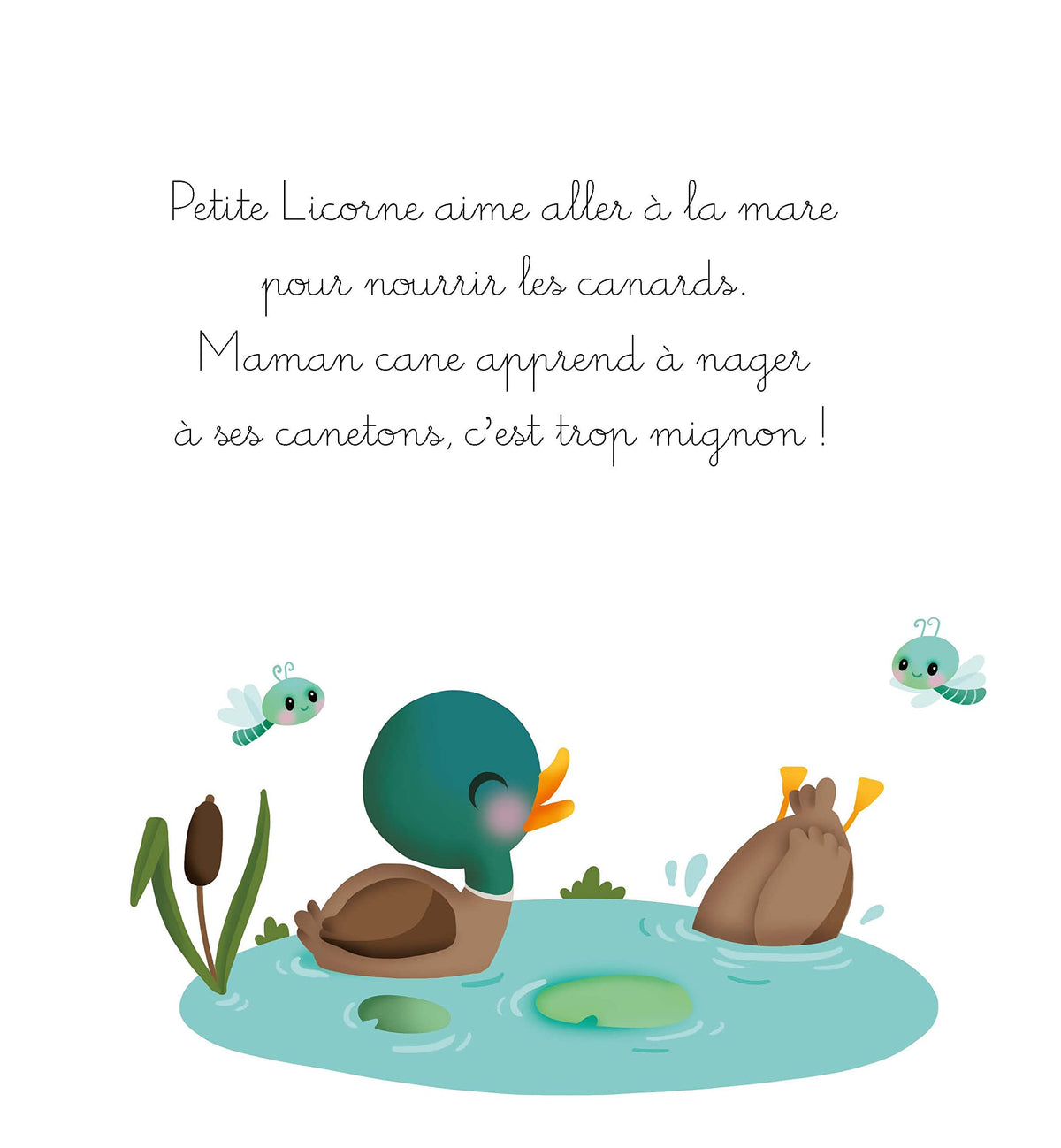 Petite licorne découvre la ferme