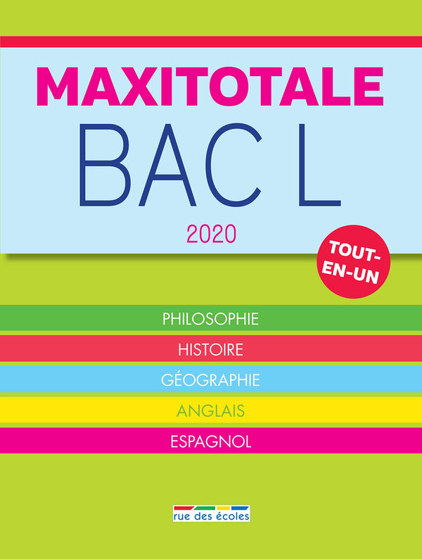 Bac L 2020 tout-en-un: Philosophie histoire géographie anglais espagnol