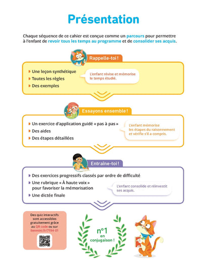 Conjugaison CM1 - Cahier Jour Soir: Conçu et recommandé par les enseignants