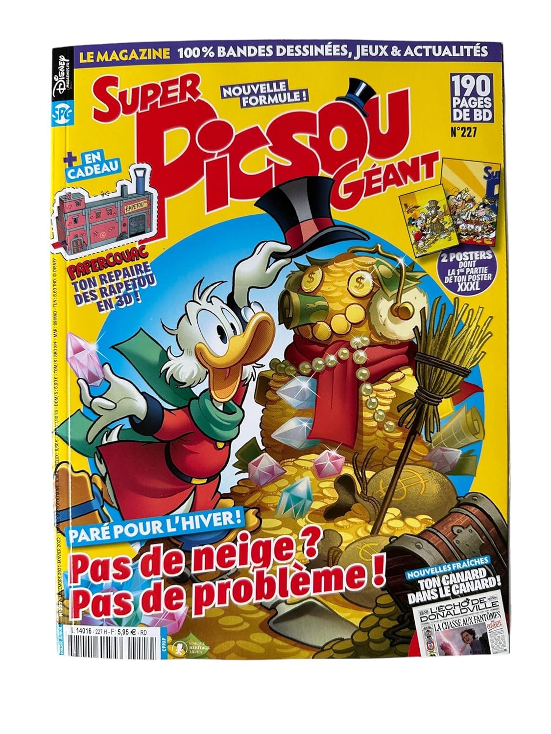 Super Picsou Géant Numéro 227 : Paré pour l'hiver ! pas de neige ? pas de problème !