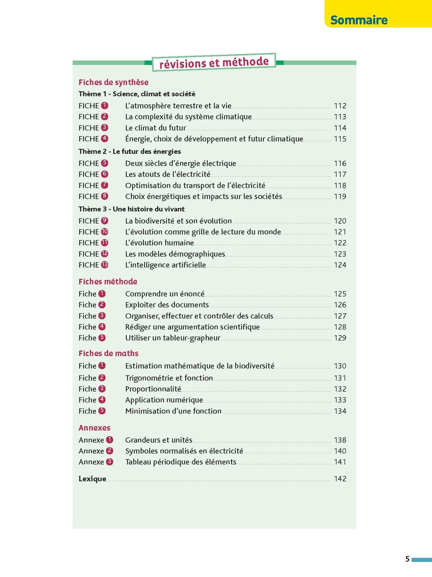 Enseignement scientifique Terminale - Mon BAC facile - Enseignement commun Tle - Bac 2023