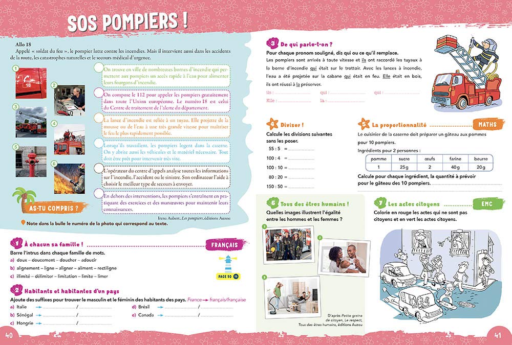 Cahier de vacances 2021 - Je progresse en vacances du CM1 au CM2