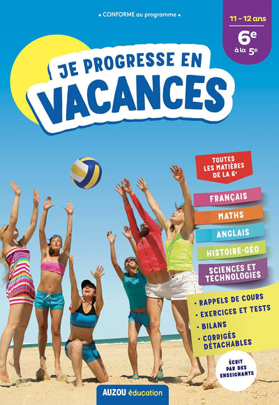 Cahier de vacances 2021 - Je progresse en vacances de la 6e à la 5e