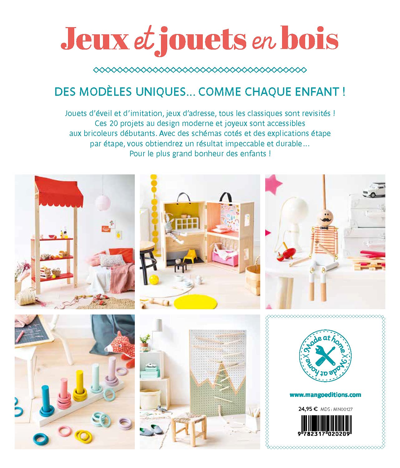 Jeux et jouets en bois: 20 projets DIY 100 % uniques !