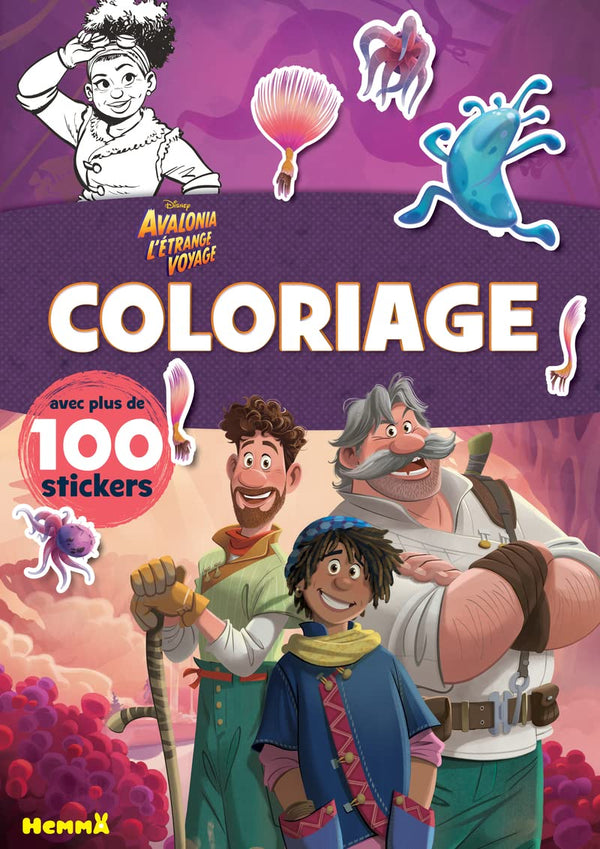 Disney Avalonia l'étrange voyage – Coloriage avec plus de 100 stickers – Livre de coloriage avec stickers – Dès 4 ans