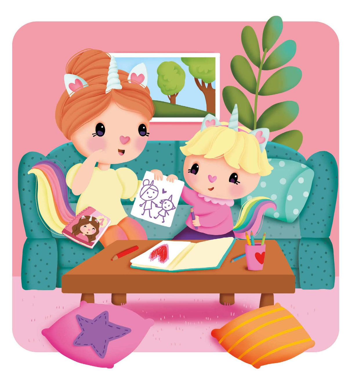 Petite licorne aime sa maman