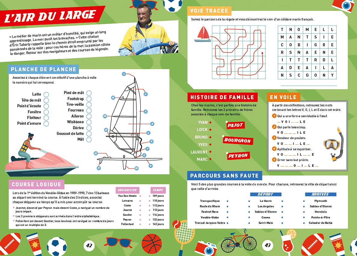 Cahier de vacances pour adultes l'Equipe