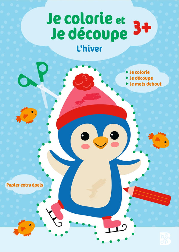 Je colorie et je découpe - L'hiver