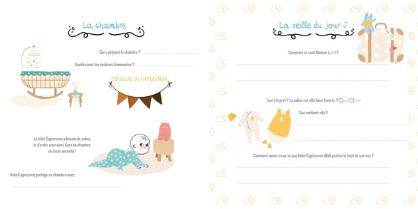 Bébé Capricorne - Livre de naissance et des premières fois