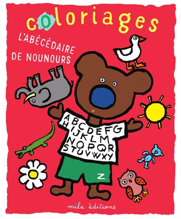 Coloriages : L'abécédaire de Nounours