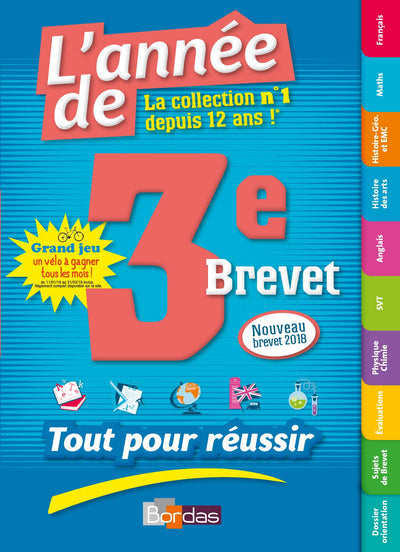 L'Année de la 3e Brevet - Tout pour Réussir - Nouveau programme 2016