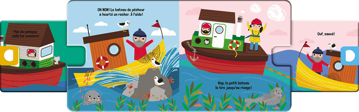 Mon joli livre cache-cache - Sauvetage en mer