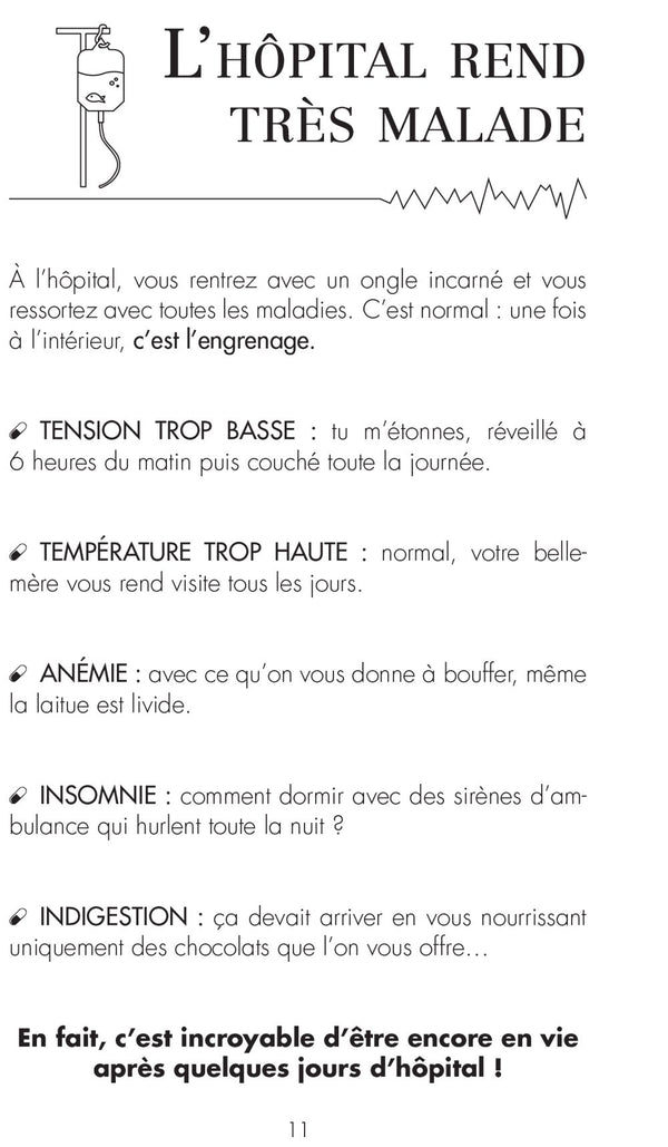 Bienvenue à l'hôpital: Le 1er livre pour rire de l'hôpital
