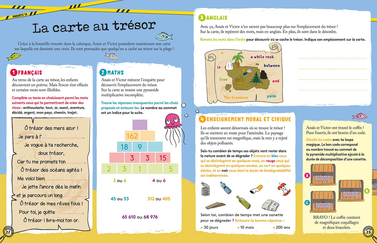 ENQUÊTES EN VACANCES - DU CM1 AU CM2 - CAHIER DE VACANCES 2024