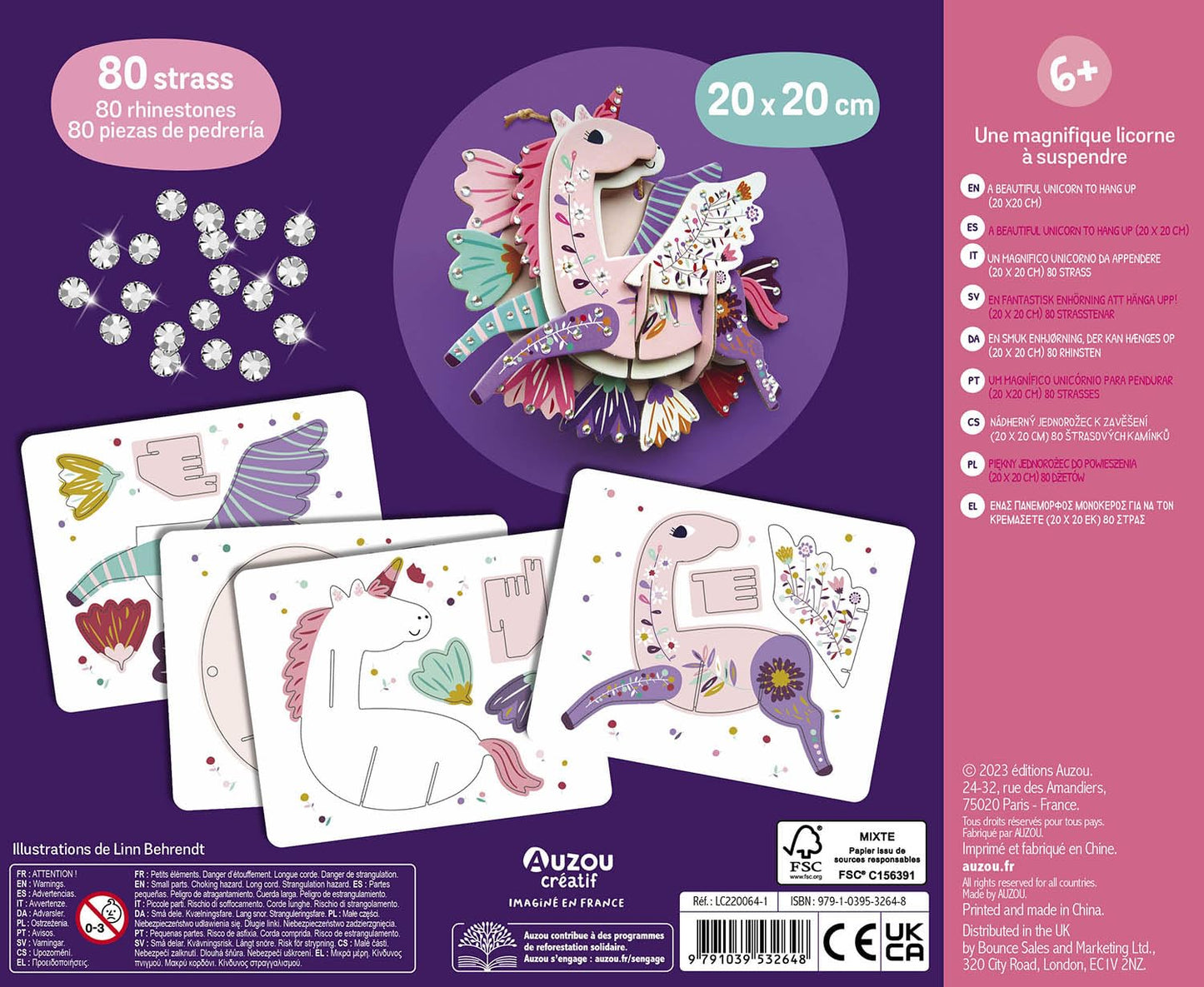 MON COFFRET D'ARTISTE - MA JOLIE LICORNE À STRASS