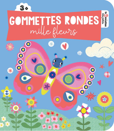 Gommettes rondes mille fleurs