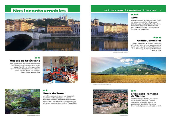Guide Vert Lyon et sa region: Saint-Etienne, Vienne, Beaujolais, Forez, Dombes, Bugey