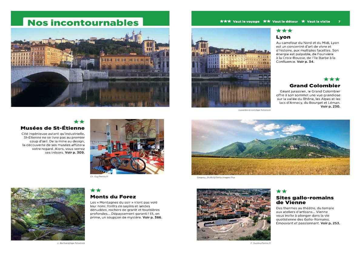 Guide Vert Lyon et sa region: Saint-Etienne, Vienne, Beaujolais, Forez, Dombes, Bugey