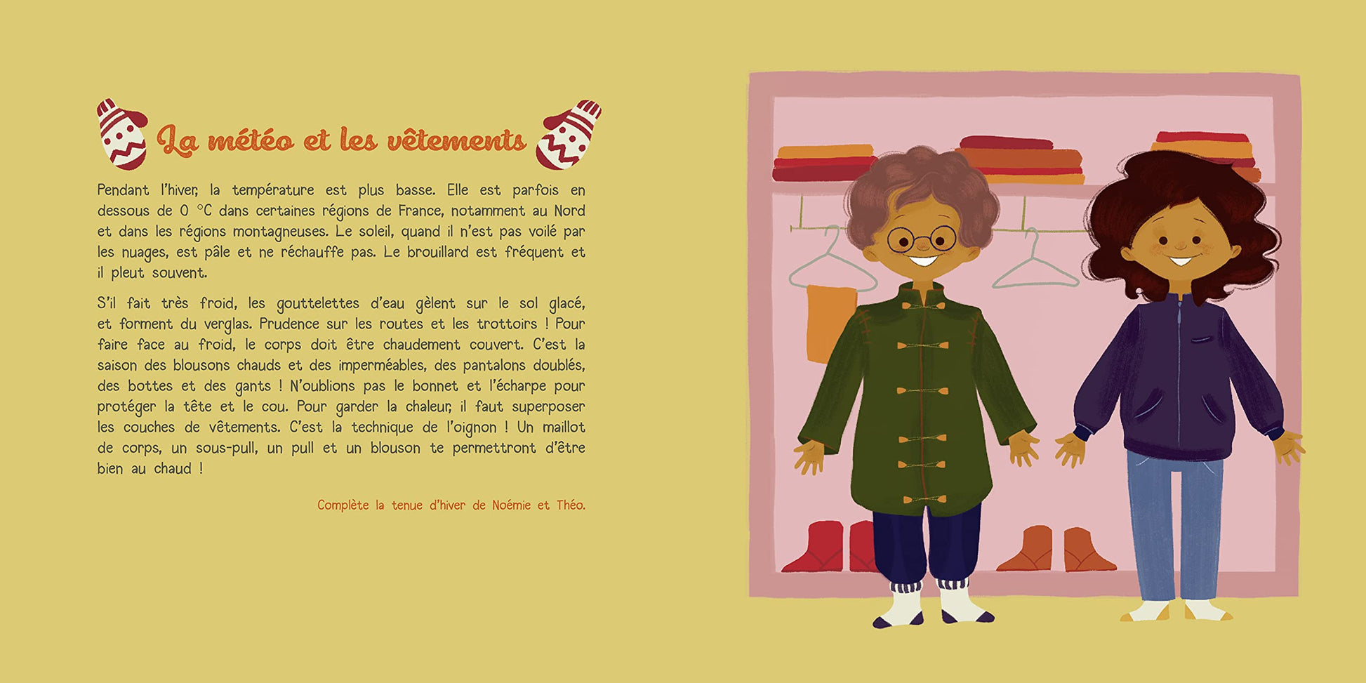 Mon petit carnet d'hiver: Des gommettes à l'intérieur !