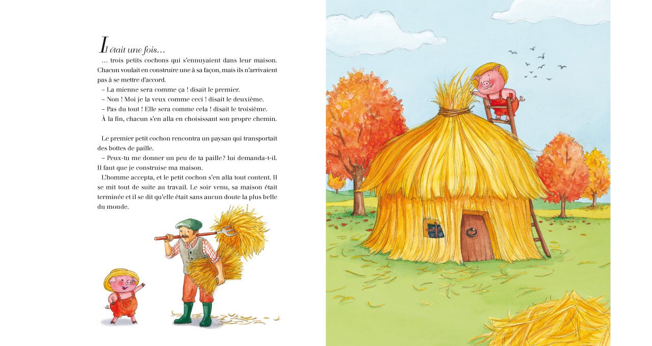 Minicontes classiques : Les trois petits cochons