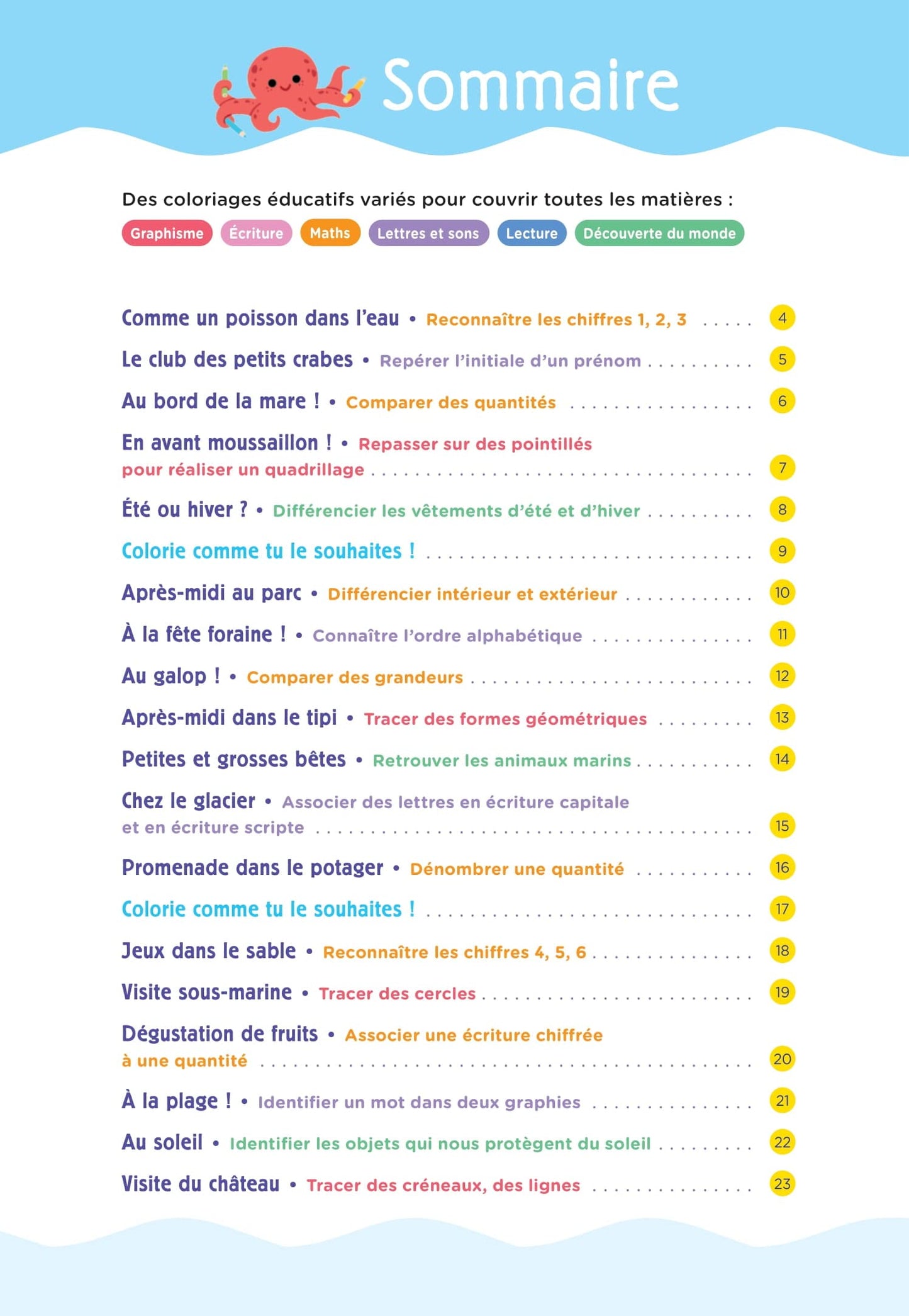 Cahier de vacances 2022, Coloriages éducatifs maternelle 3-6 ans: Magnard, l'inventeur des cahiers de vacances