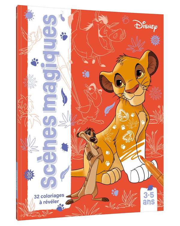 DISNEY - Scènes magiques (3+): 32 coloriages à révéler