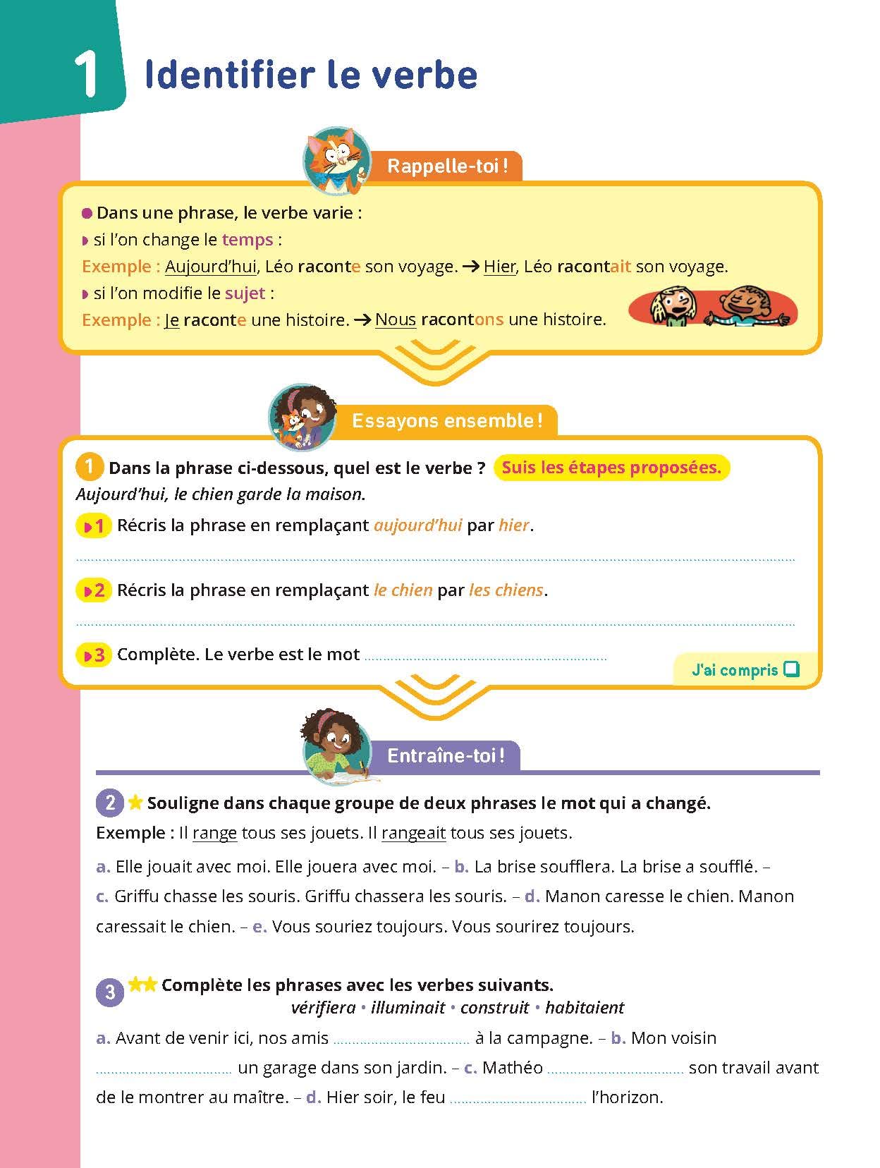Conjugaison CE2 - Cahier Jour Soir: Conçu et recommandé par les enseignants