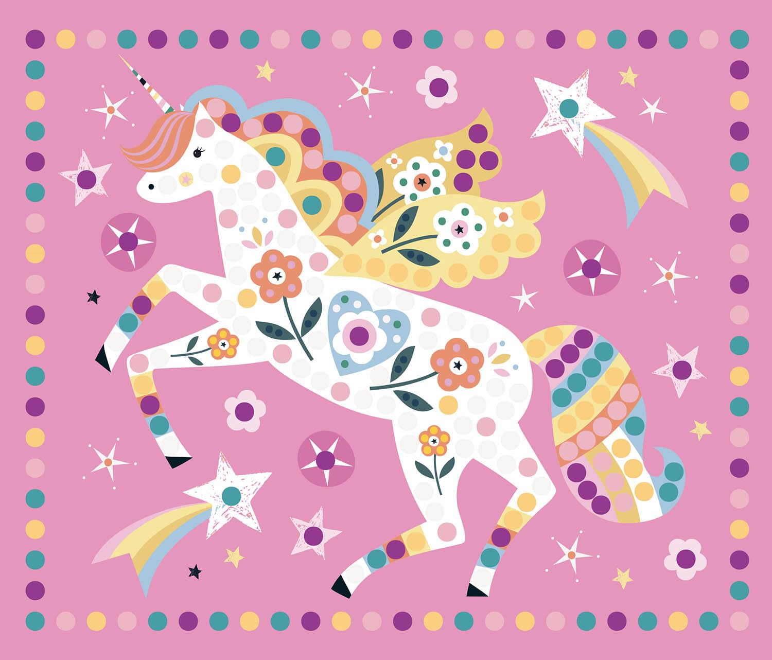 Ma pochette d'artiste - mes tableaux licornes en strass