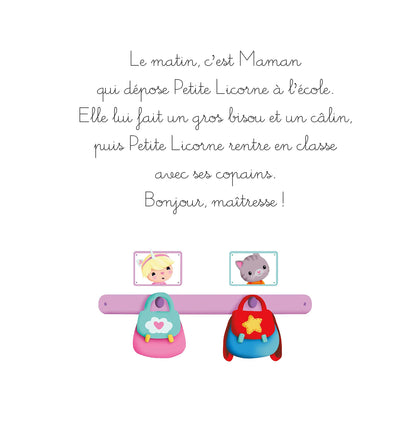 Petite licorne va à l'école