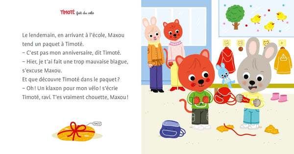 Timoté fait du vélo – Album jeunesse – À partir de 2 ans