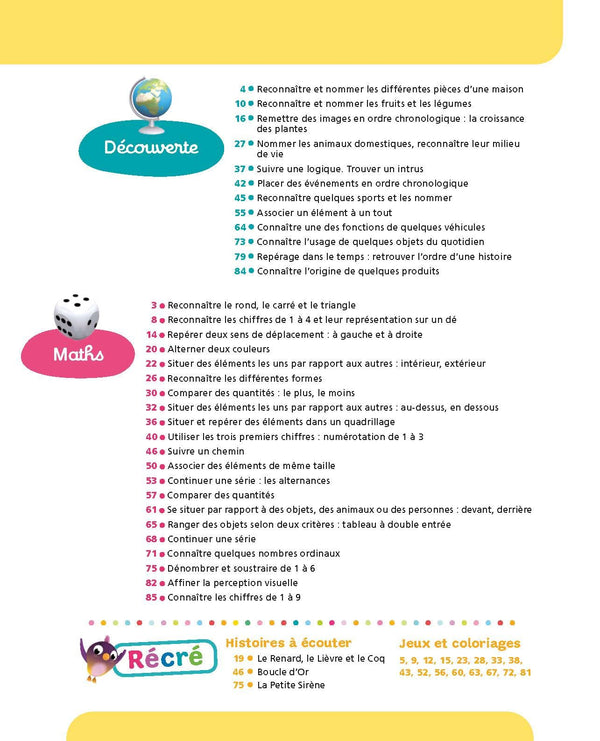 Tout le programme Moyenne section 4-5 ans - A la maternelle: Tous les apprentissages de MS