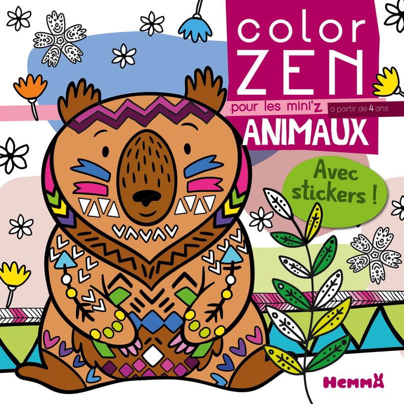 Color Zen pour les Mini'z – Animaux – Livre de coloriage détente – dès 4 ans