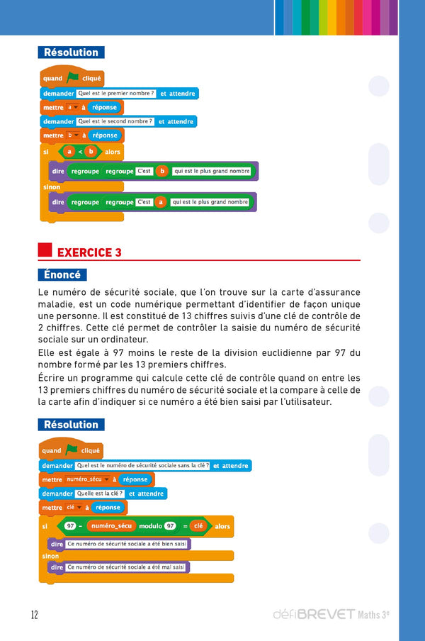 Defibrevet - fiches de révision - maths 3e