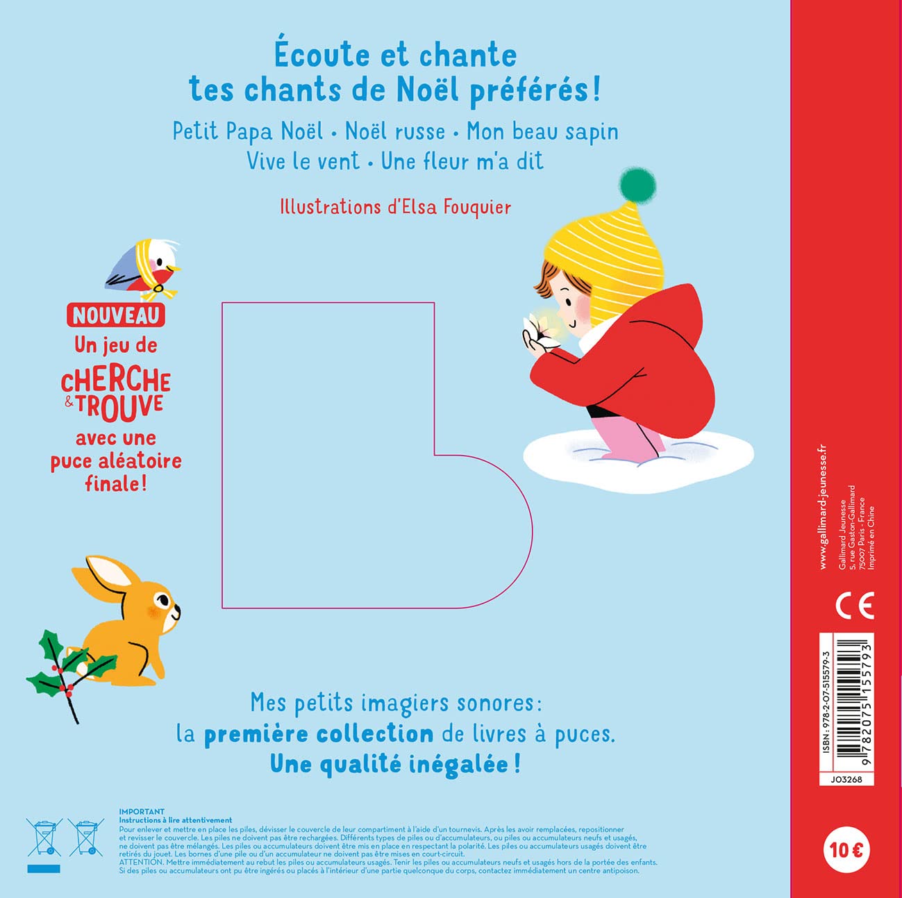 Mes chants de Noël - Mes petits imagiers sonores - Dès 1 an