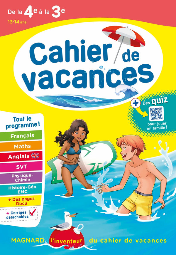 Cahier de vacances 2025, de la 4e vers la 3e: Magnard, l'inventeur des cahiers de vacances