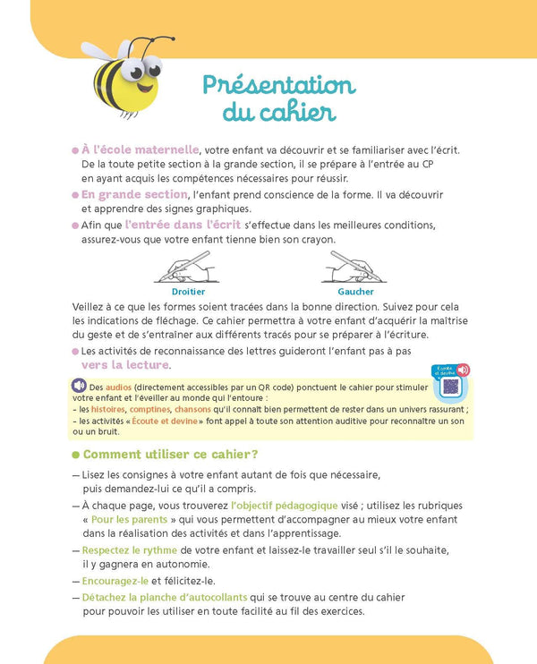 Graphisme-Écriture Grande section 5-6 ans - A la maternelle: Les premiers apprentissages de la maternelle
