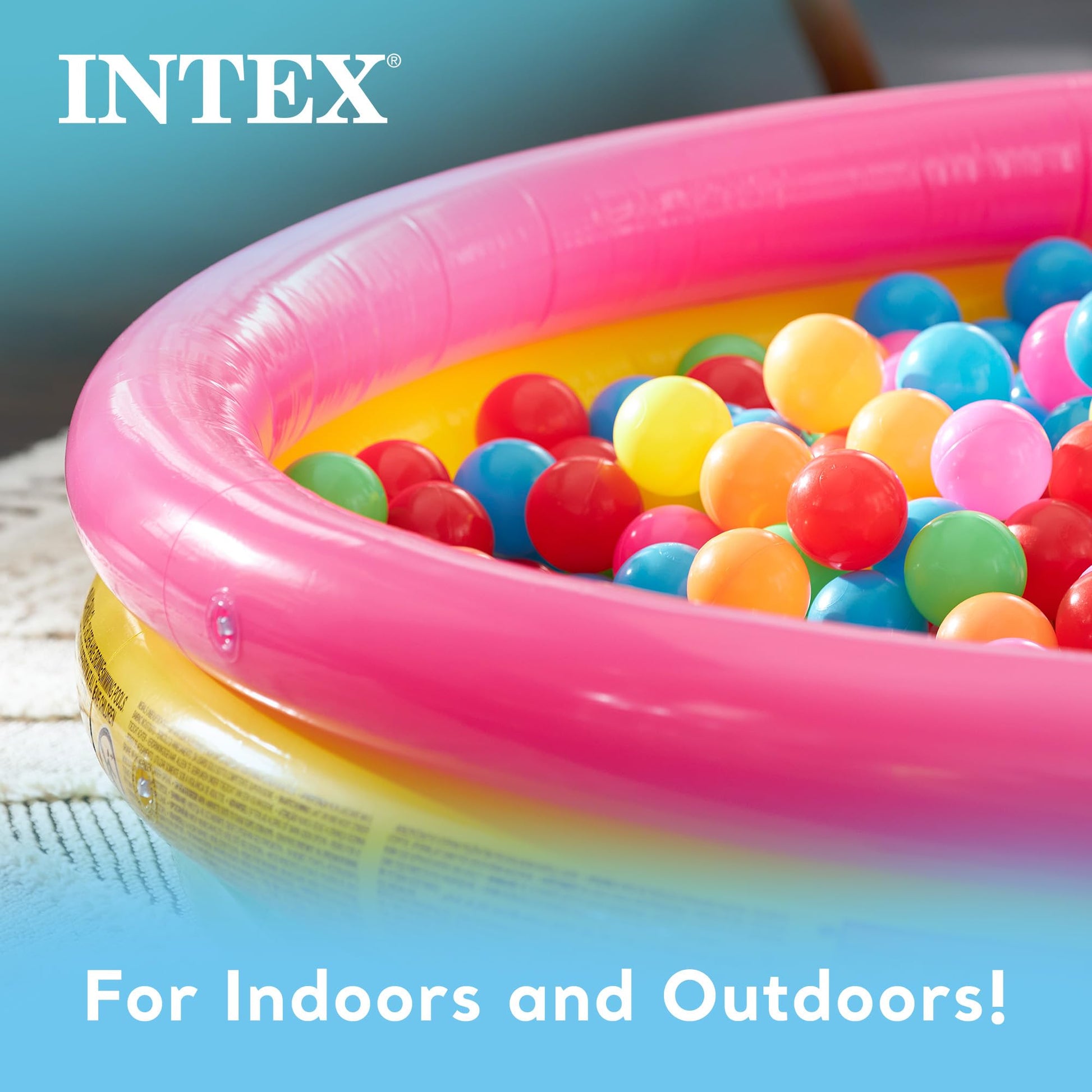 Intex Basen dmuchany kolorowy 147 cm
