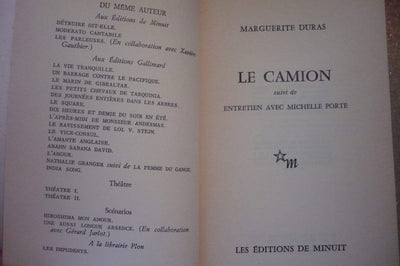 Le Camion : Entretiens avec Michelle Porte