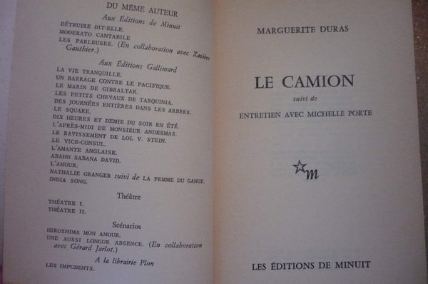 Le Camion : Entretiens avec Michelle Porte