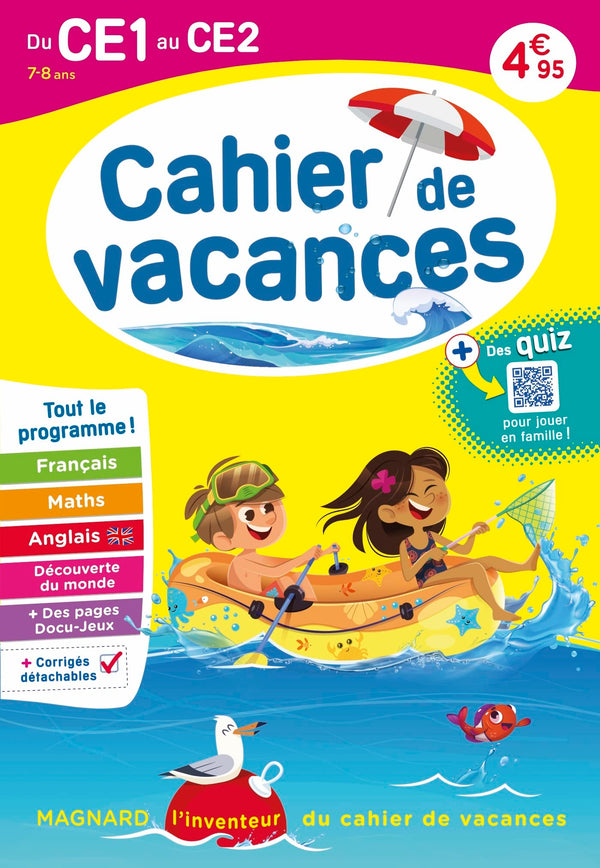 Cahier de vacances 2025, du CE1 vers le CE2 7-8 ans: Magnard, l’inventeur du cahier de vacances