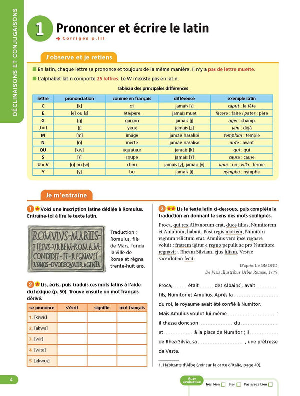 Latin 5e - Cahier Jour Soir: Conçu et recommandé par les enseignants