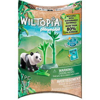 Playmobil 71072 Bébé Panda - Wiltopia - Carte d'animaux à Collectionner - Gamme Wiltopia avec Plus de 80% de matériaux recyclés ou biosourcés en Moyenne - Dès 4 Ans