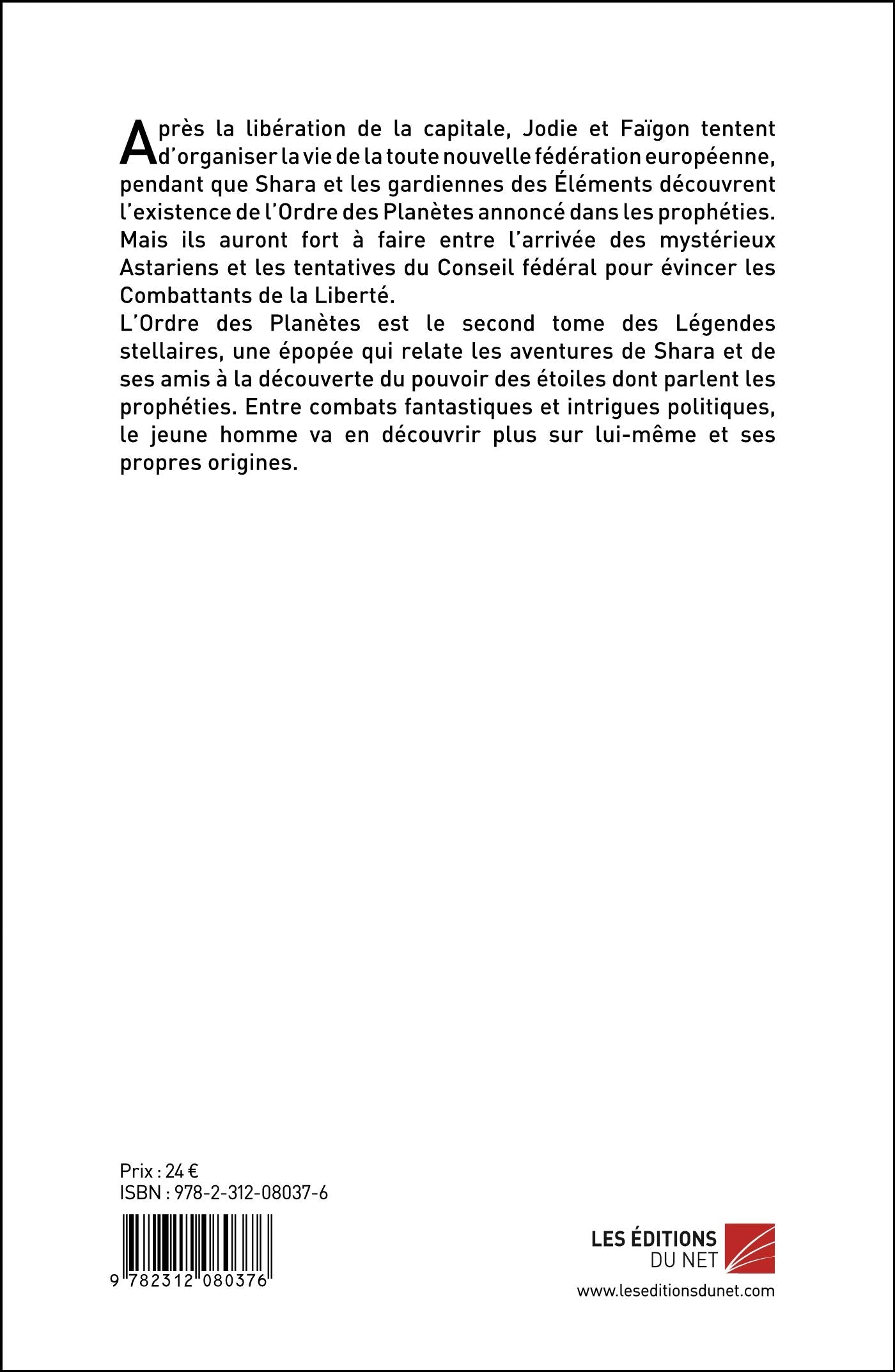 Légendes stellaires: Tome II : L’ordre des Planètes