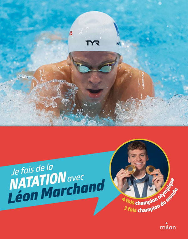 Je fais de la natation avec Léon Marchand