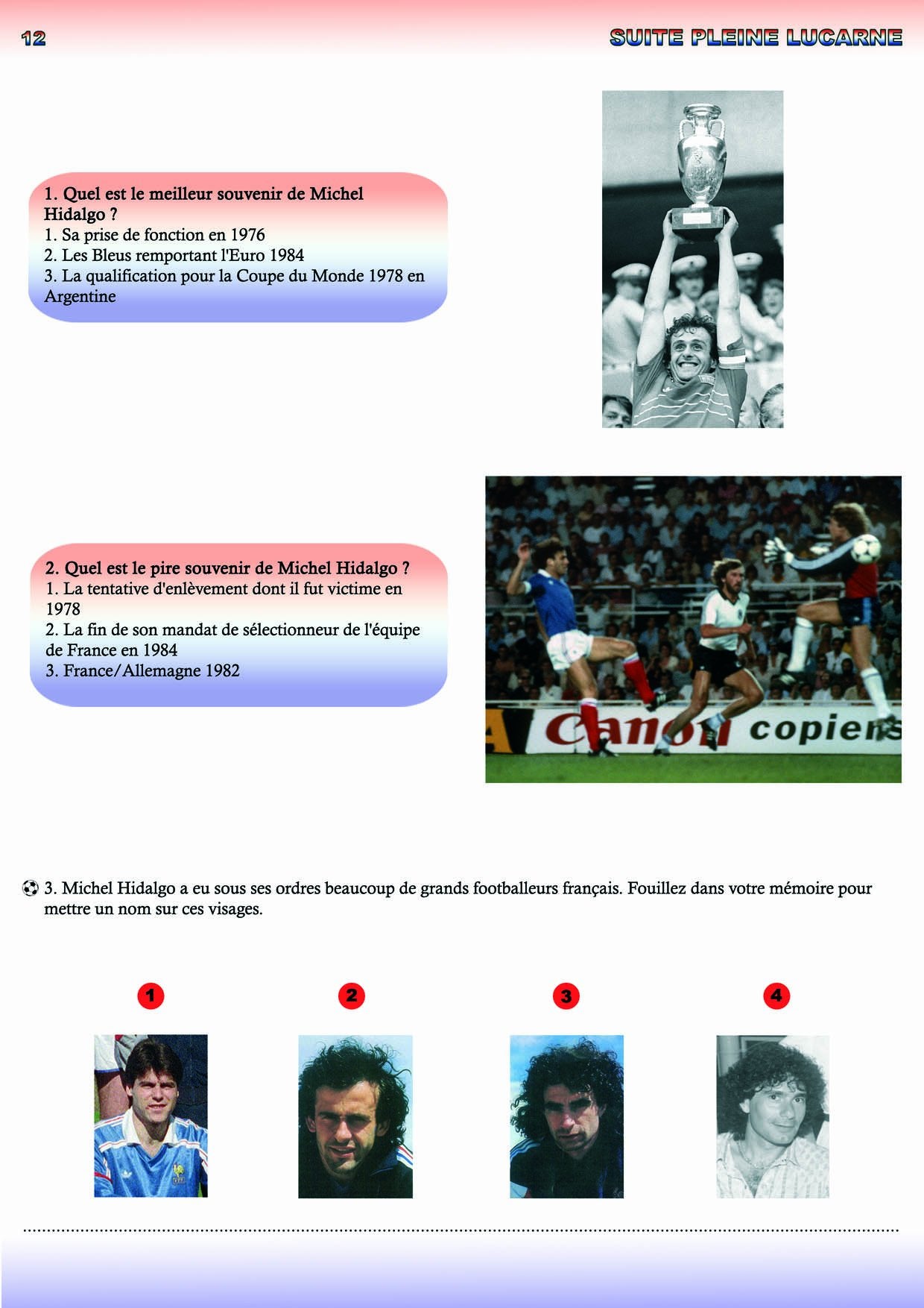 CAHIER DE VACANCES SPECIAL COUPE DU MONDE