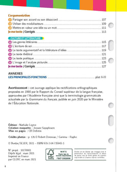 Mon Année Brevet Les fiches Français 3e